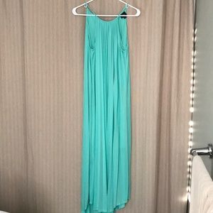 Mission pleated maxi dress size large